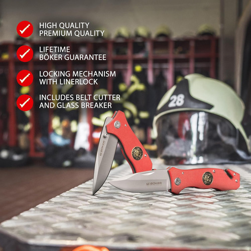 Cuchillo Para Bomberos Boker Magnum 3 3/8