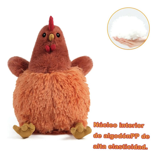 3pcs Pollo Suave Y Lindo, Juguete De Peluche Realista 23cm