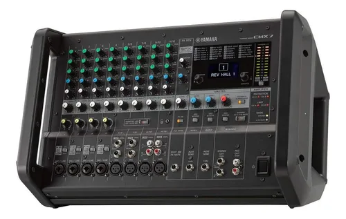 Yamaha Emx7 Mezclador Autoamplificado Estéreo De 12 Entra...