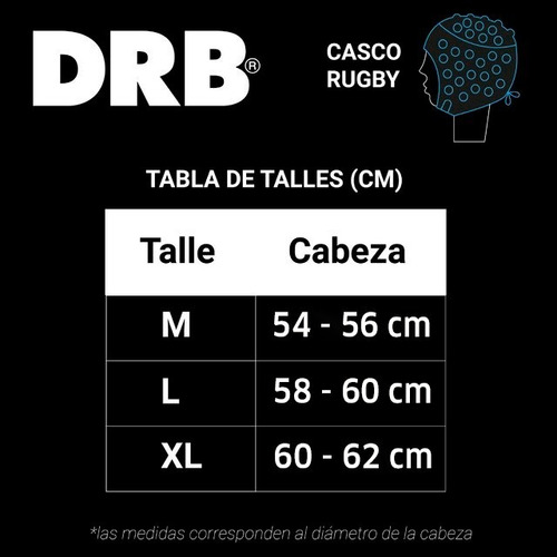 Imagen 7 de 7 de Casco Rugby Dribbling Max Force Hombre Adulto Competición