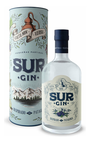 Gin Sur London Dry 43º En Estuche X700cc