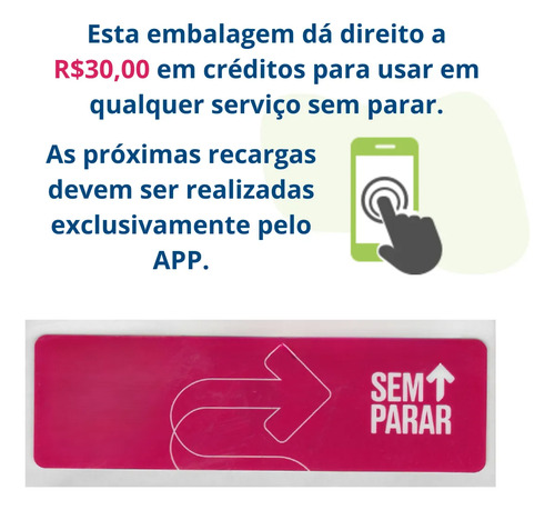 Tag Sem Parar Pré-pago Ganhe 30 Reais Sem Mensalidade