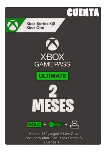 Xbox Game Pass Ultimate // 2 Meses