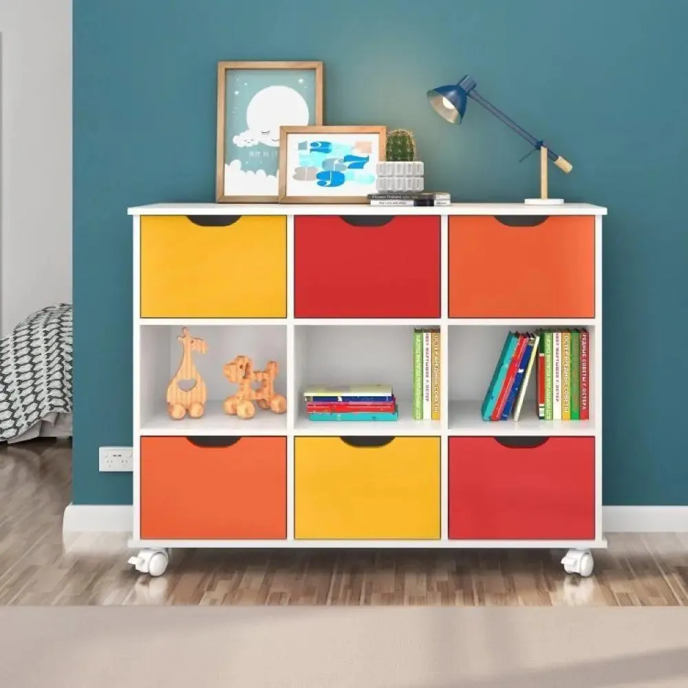 Nicho Organizador Qmovi com 6 Gavetas para Brinquedos e Documentos
