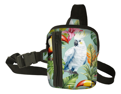 Shoulder Bag Transversal Estamapa Animais Bolsa Pochete Nova