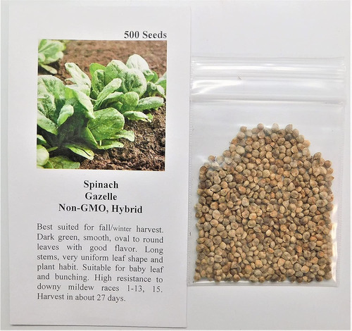 Davids Garden Seeds Spinach Gazelle 4339 (verde) 500 Semill