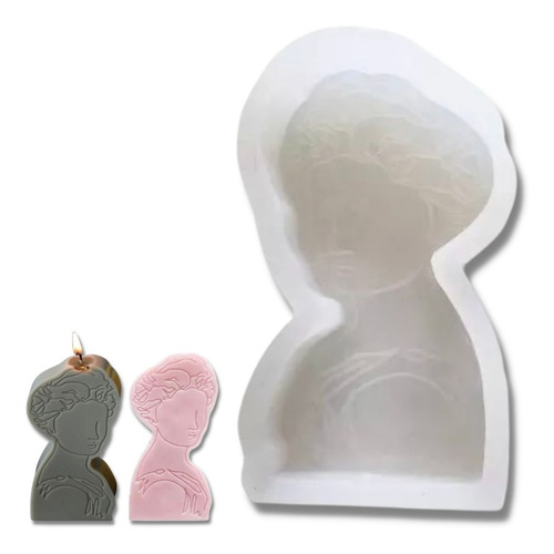 Molde Silicona Rostro Mujer Texturado