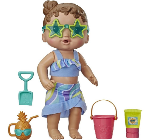 Boneca Baby Alive Bebe Sol E Areia - E8718 - Hasbro