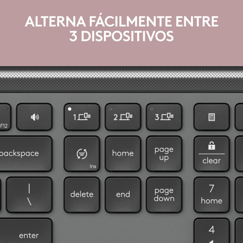 Teclado Inalámbrico Logitech Signature Slim K950 Grafito