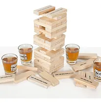 Comprar Juego De Mesa, Jenga Shots + 4 Vasos, Juegos Para Borrachos