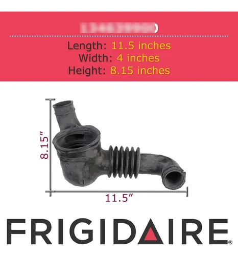 Frigidaire --- Manguera De Tina A Bomba, Color Negro