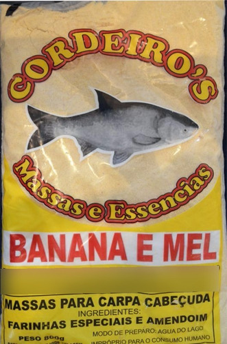 Massa P/ Carpa Cordeiro's 2,5kg Banana C/ Mel - Oferta