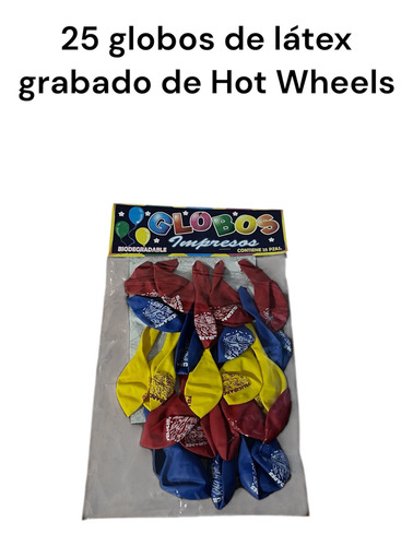 Kit De Hotwheels Para Fiesta De 20 Personas Azul Hot Wheels Hot Wheels