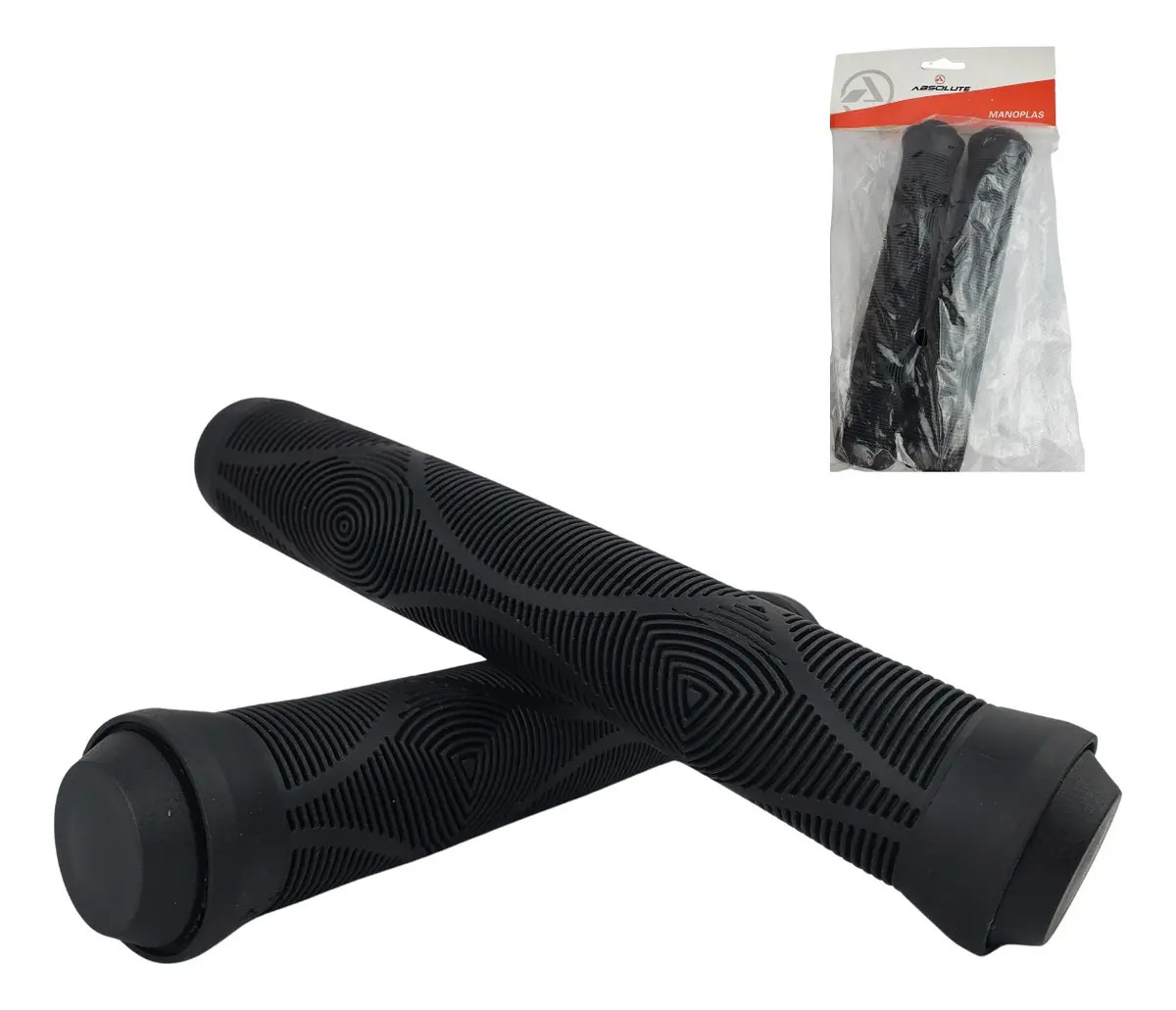 Manopla Absolute Bmx4 170mm Tipo Gios Bike Bmx Grau Wheeling Preto