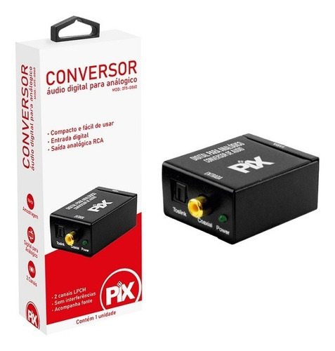 Conversor De Audio Digital/rca Para Analogico 75-0860 Pix