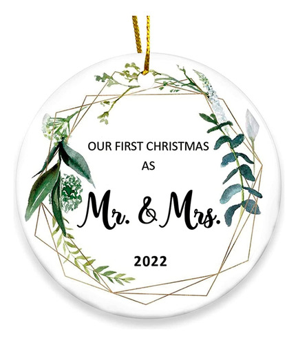 2022 Nuestra Primera Navidad Como Adorno De Sr. Y Sra. ...