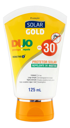 Protetor solar  Solar Gold  Duo Ação Repelente 30FPS  125mL