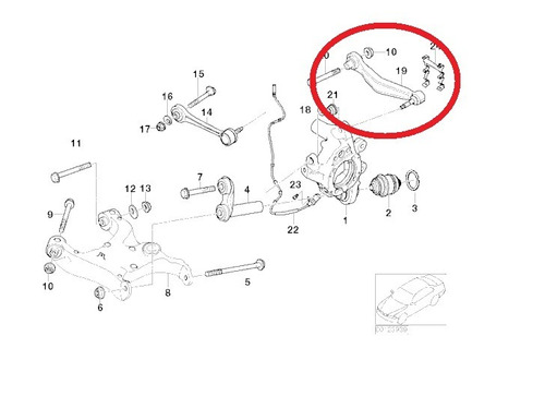 Braço Curvo Da Suspensão Traseira Bmw 645ci 2004 A 2014