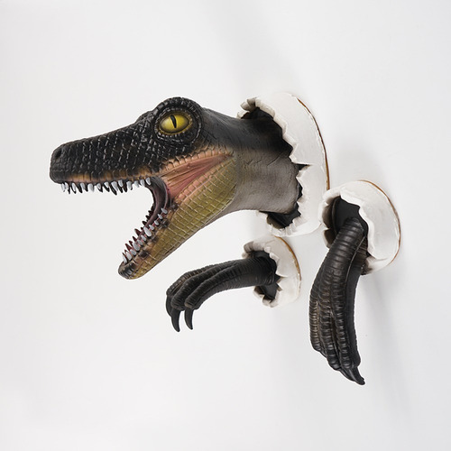 Velociraptor Con Garras Adorno De Látex Decoración De Pared