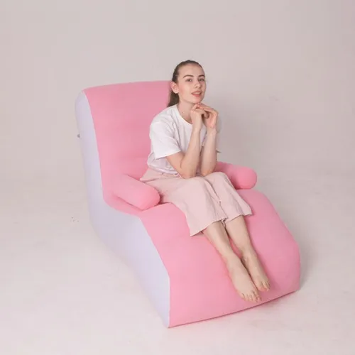 Sofá Inflable Ergonómico En Forma De S, Portátil, Suave