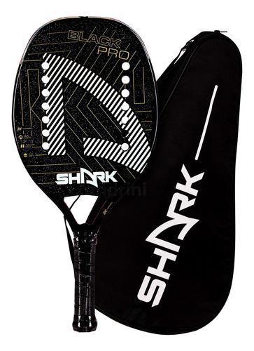 Raquete Beach Tennis Shark Black Pro 2023 Original Sport