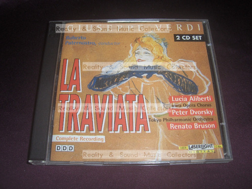 Giuseppe Verdi La Traviata 2 Cd Set Laserlight Usa 1995