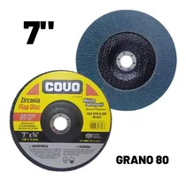 Comprar Disco Flap 7 Pulgada Grano 80 Y 100 De Zirconia Covo