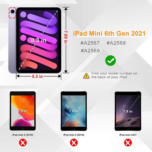 Funda Para iPad Mini 6 2021 Chicos Maletin + Vidrio Templado