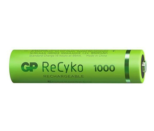 Pila Recargale Aaa 1000 Mah Gp Recyko X4 Unidades