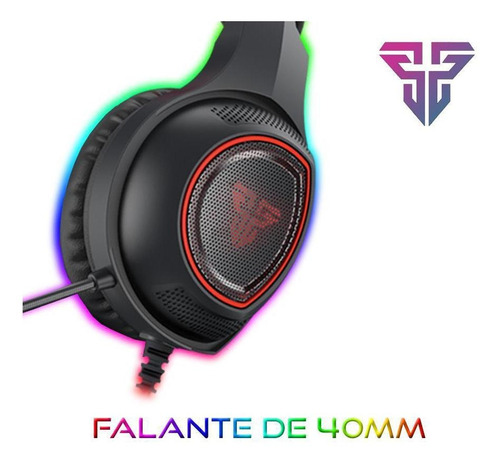 Headset Gamer Sniper 7.1 Usb Iluminação Rgb Fantech Hg16 Cor Preto