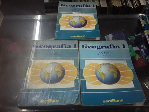 Geografía 1 Primera Edición Santillana Lote X 3 Libros 