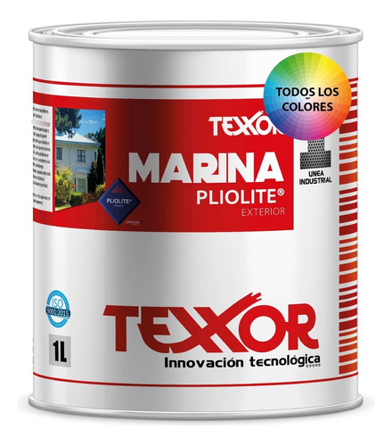 Pintura Marina X 1lt Texxor Con Pliolite, Frentes Color