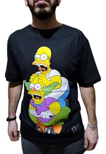 Remera Los Simpsons Krusty Homero Triciclo