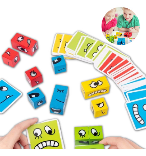 Brinquedo Educativo Pedagógico Infantil Cubo Das Emoções