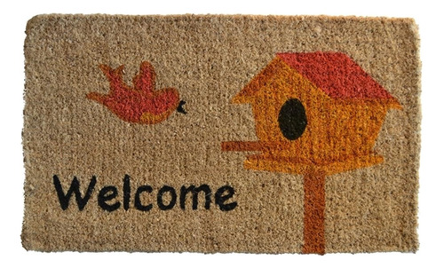 Importa Decor Printed Coir Doormat, Birdhouse, 18 Pulgadas P