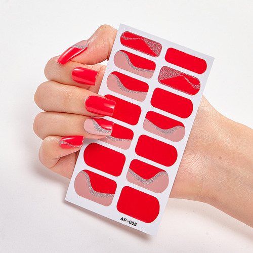 Tiras De Esmalte De Uñas, Se Envuelven Con Lima Y Barra