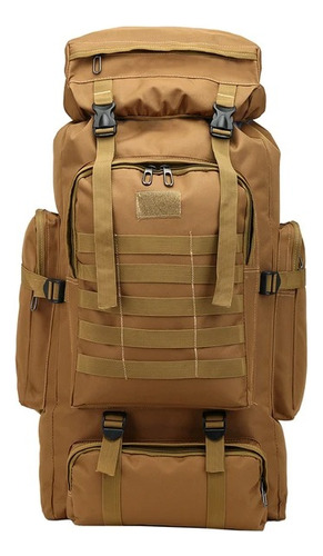 Mochila Viajera Tactica Militar 70 Litros Camping Trekking 