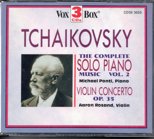 Tchaikovsky The Complete Solo Vox Tres Cd  Ricewithduck