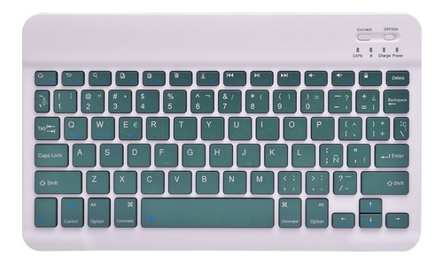 Imagen 7 de 10 de Teclado Bluetooth Inalámbrico Español Para iPad