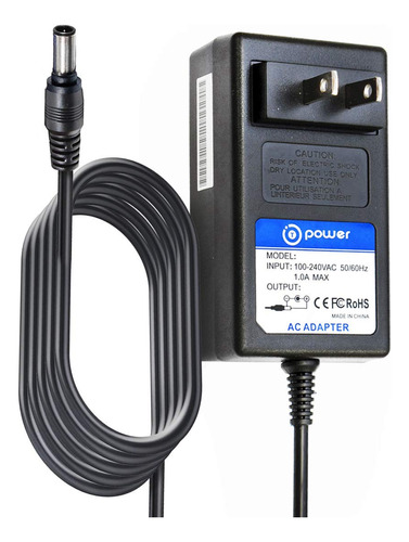 T-power Adaptador Ca Cc (12 Voltios) (6.6 Piesde Largo) Para