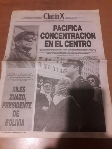 Diario Clarín 06 10 1982 Marcha Por La Vida Desaparecidos 