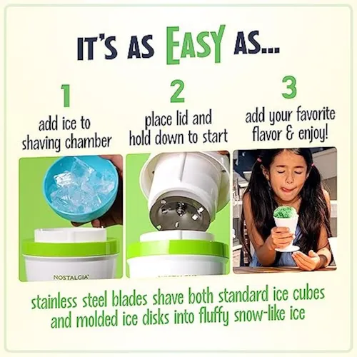 Nostalgia Snow Cone Shaved Retro Incluye 1 Vaso De