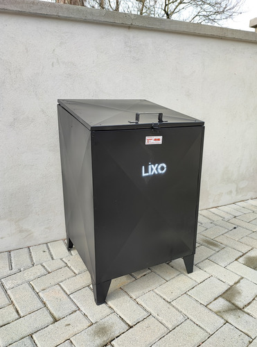 Lixeira Externa Reforçada Com Tampa Padrão Condomínio