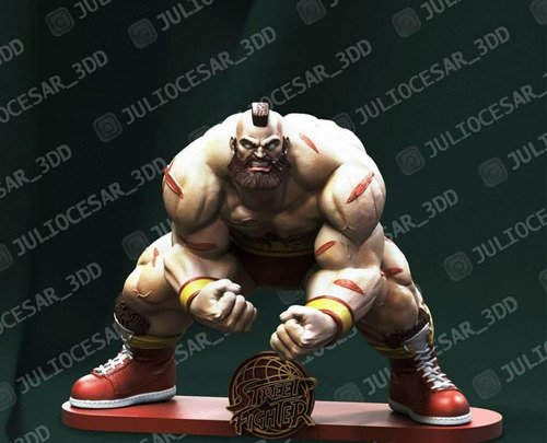 Archivo Stl Impresión 3d - Street Fighter Zangief Statue