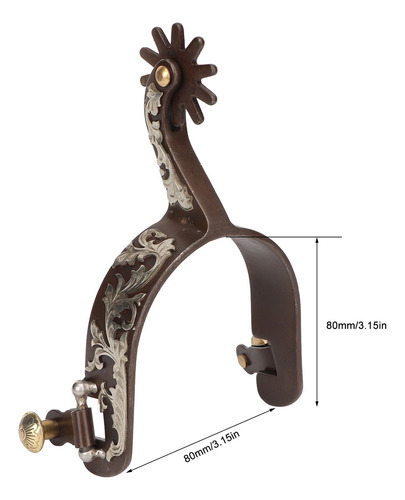 2 Unidades De Western Cowboy Spurs, De Acero Con Bajo Conten