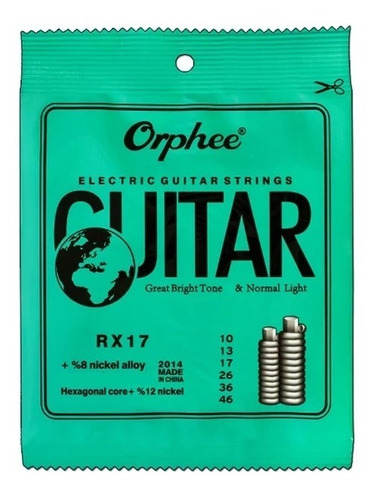 Cuerdas Para Guitarra Eléctrica Marca Orphee