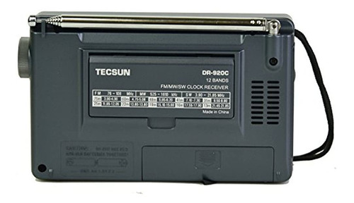 Imagen 4 de 6 de Tecsun Dr-920 c Radio Digital Fm/mw/sw World Banda