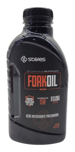 Óleo De Suspensão Solifes Fork Oil 15w 500ml Semi Sintético