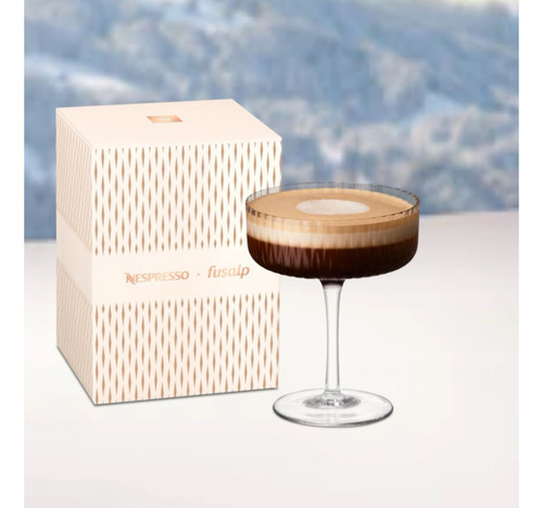 2 Taças Nespresso Barista Festive Glass - Edição Limitada Cor Branco