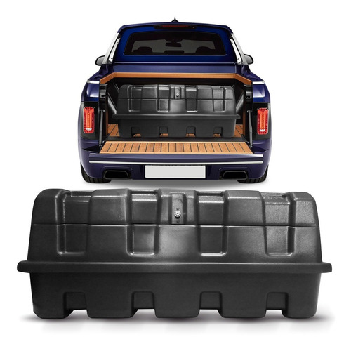 Caixa Motobul Pescaria 140 Litros Pick-up Box Maleta Caçamba